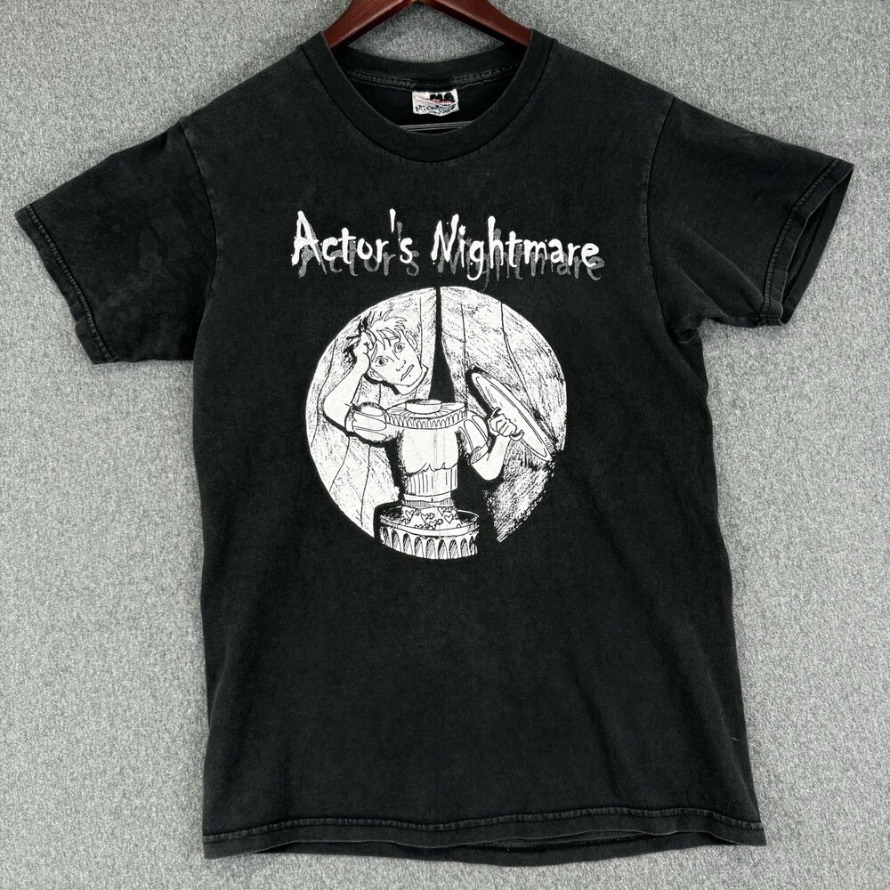 Actors Nightmare Black Comedy Theater T Shirt Hanes Black Graphic 20 Inch Chest